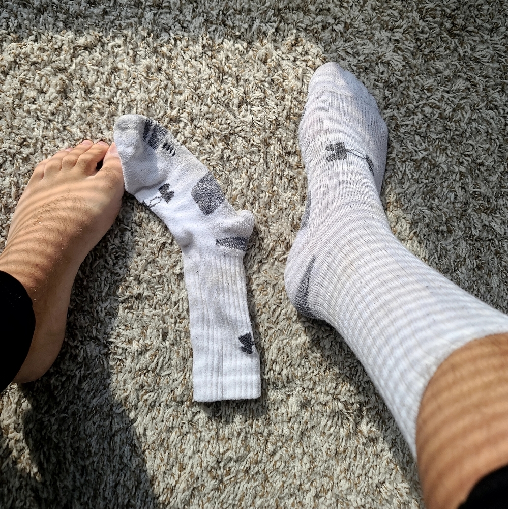 Under Armour white socks